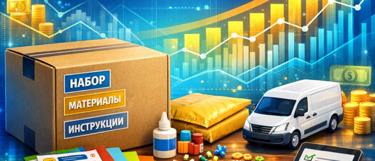 Бизнес-план: Сбор и доставка наборов с заданиями и материалами.
